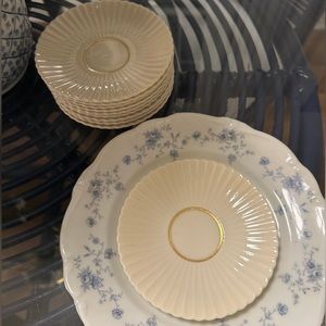 Lenox China Savoy Saucer / Side Plate Ivory and Gold 5 3/4”